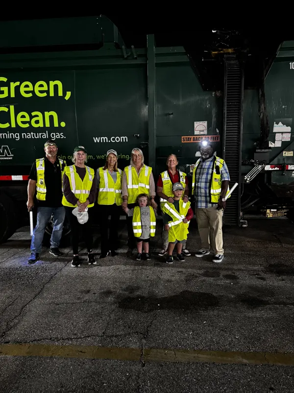 Waste Management of Sarasota/Manatee dedicated all recycling on 9/28. 39 trucks worth!
