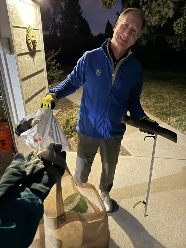 Cleaning up after the bears & after the kids!