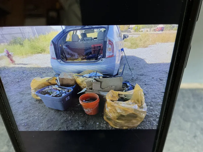 Under the bridge trash!! Incredible what is left behind