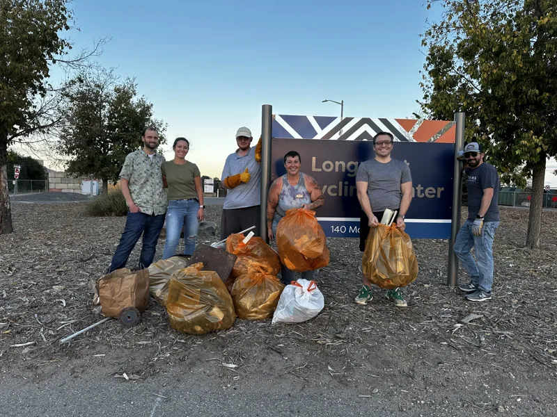 12 bags and great community at the Cleanup Crew!